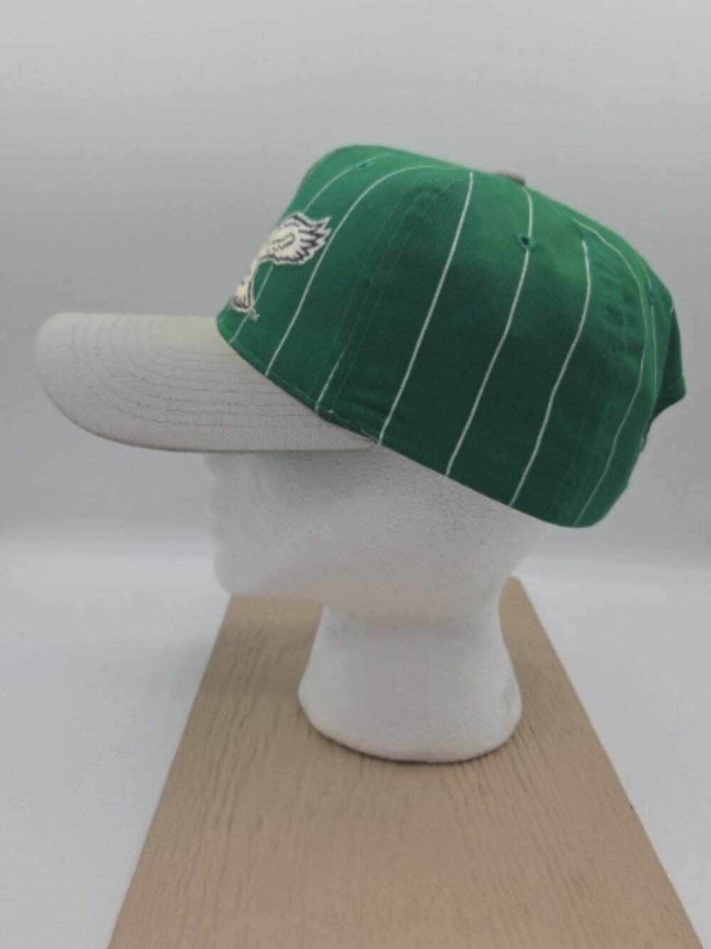 Starter The Classic Philadelphia Eagles Snapback Hat Green Pinstripe Vintage NFL - Picture 5 of 8